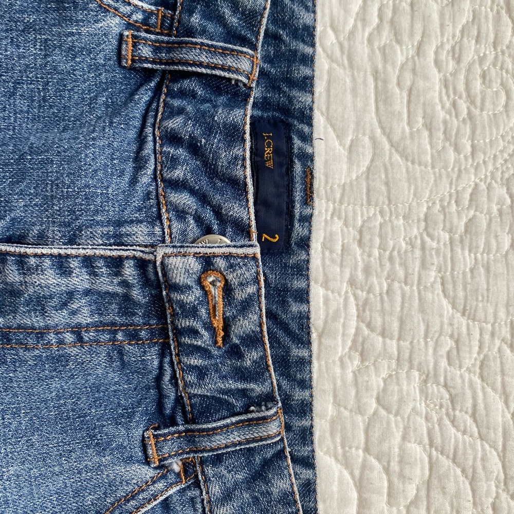 J.crew mini skirt Jean